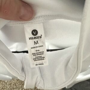 White running zip up